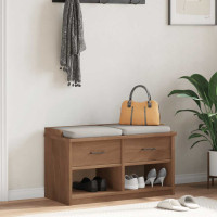 Produktbild för Hallbänk SANDNES 87x40x50 cm massiv trä furu