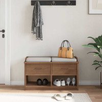 Produktbild för Hallbänk SANDNES 87x40x50 cm massiv trä furu