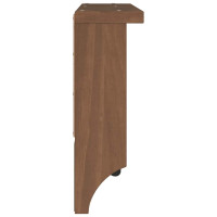 Produktbild för Vägghängd klädhängare SANDNES 87x12x35 cm massiv trä furu