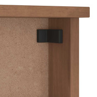 Produktbild för Vägghängd klädhängare SANDNES 87x12x35 cm massiv trä furu