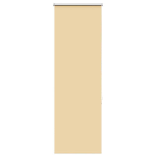 vidaXL Rullgardin mörkläggningsbeige 40x130 cm tyg bredd 35,7 cm