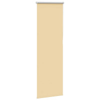 Produktbild för Rullgardin mörkläggningsbeige 40x130 cm tyg bredd 35,7 cm