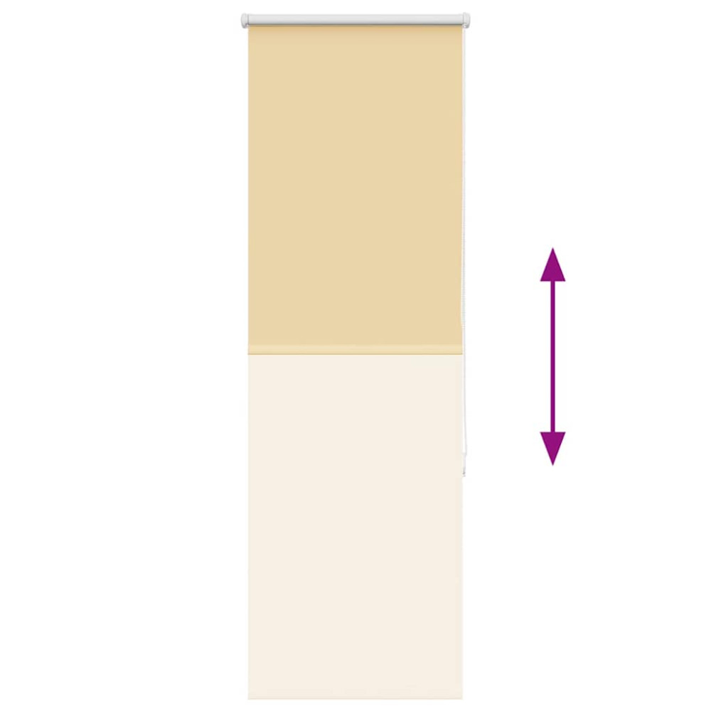 Produktbild för Rullgardin mörkläggningsbeige 45x130 cm tygbredd 40,7 cm