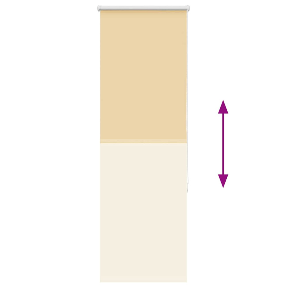 Produktbild för Rullgardin mörkläggningsbeige 50x130 cm tyg bredd 45,7 cm