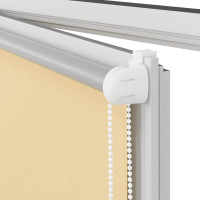 Produktbild för Rullgardin mörkläggningsbeige 85x130 cm tyg bredd 80,7 cm