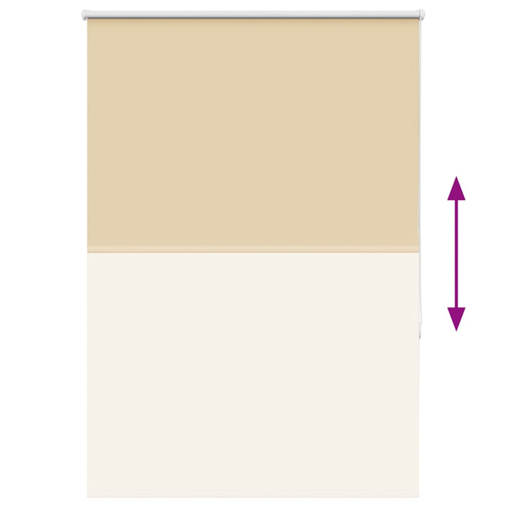 Produktbild för Rullgardin mörkläggningsbeige 90x130 cm tyg bredd 85,7 cm