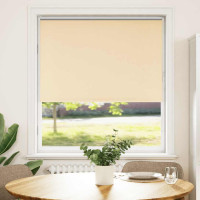 Produktbild för Rullgardin mörkläggningsbeige 95x130 cm tyg bredd 90,7 cm