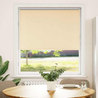Produktbild för Rullgardin mörkläggningsbeige 100x130 cm tyg bredd 95,7 cm
