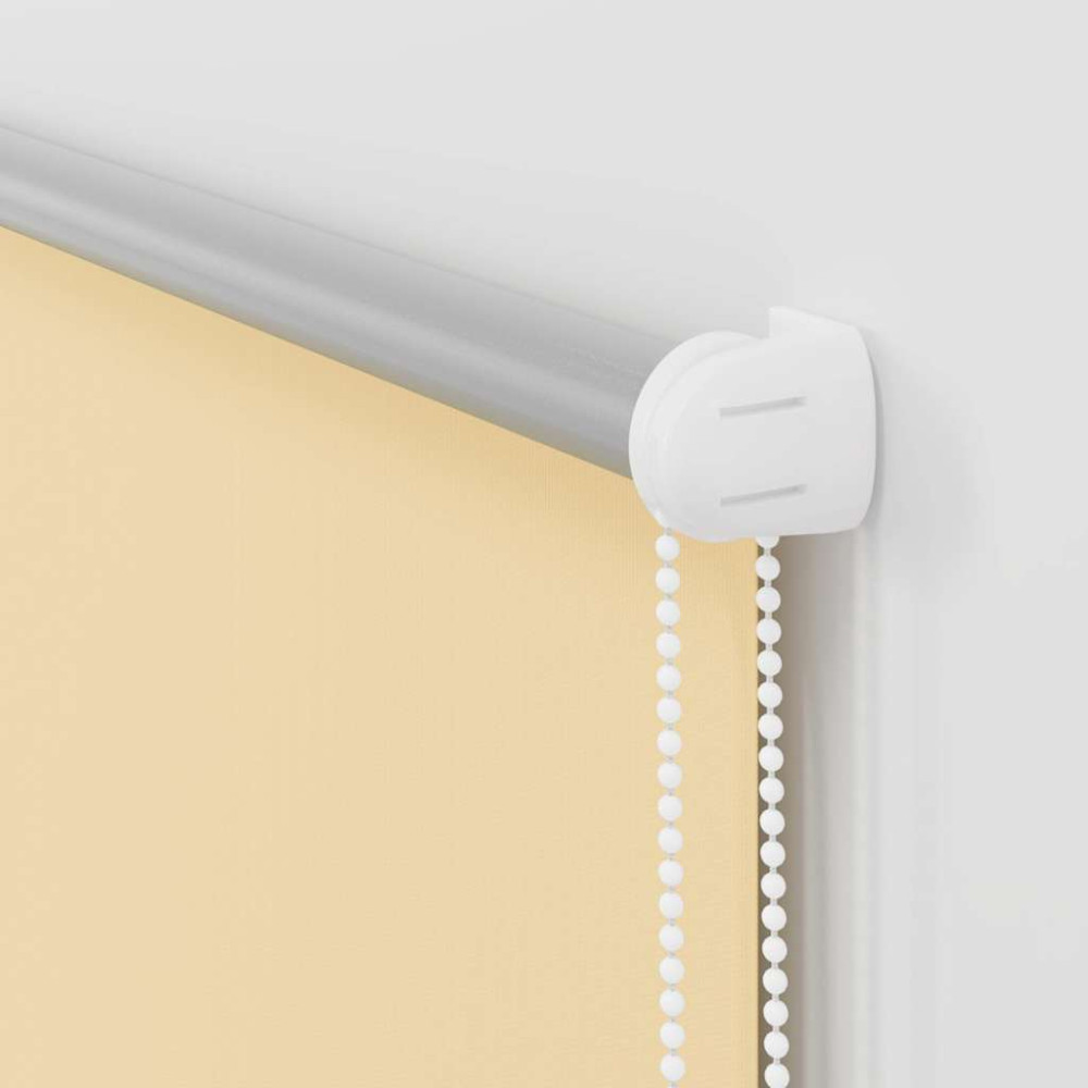 Produktbild för Rullgardin mörkläggningsbeige 105x130 cm tyg bredd 100,7 cm