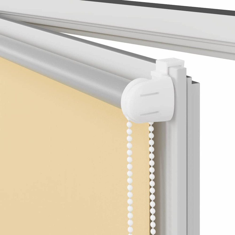 Produktbild för Rullgardin mörkläggningsbeige 105x130 cm tyg bredd 100,7 cm