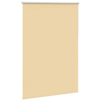 Produktbild för Rullgardin mörkläggningsbar beige 115x130 cm tyg bredd 110,7 cm