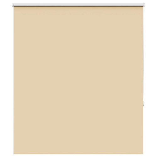 vidaXL Rullgardin mörkläggningsbar beige 120x130 cm tyg bredd 116,6 cm