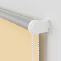 Produktbild för Rullgardin mörkläggningsbar beige 125x130 cm tyg bredd 121,6 cm