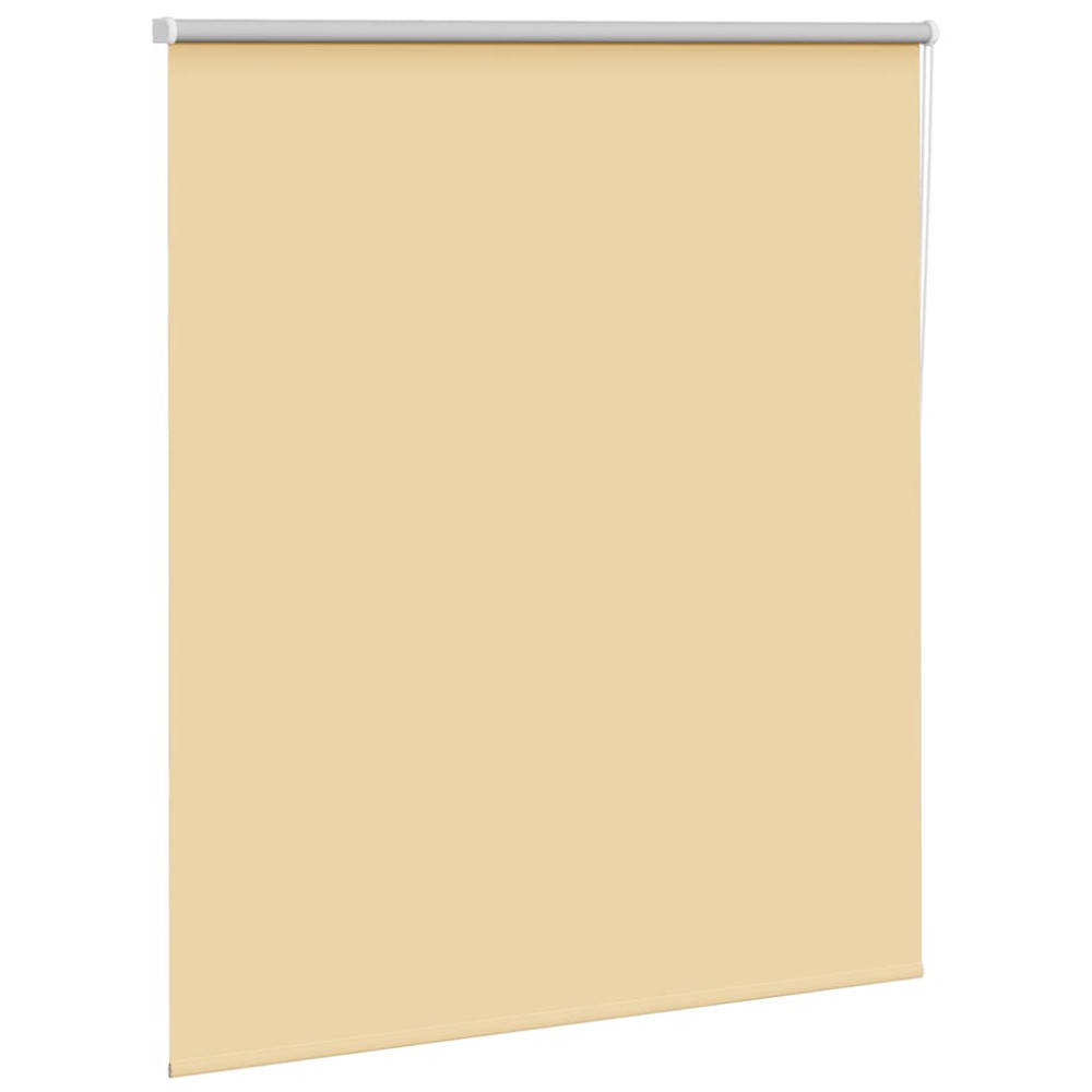 Produktbild för Rullgardin mörkläggningsbar beige 125x130 cm tyg bredd 121,6 cm