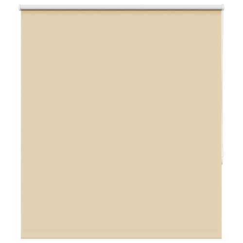 vidaXL Rullgardin mörkläggningsbeige 130x130 cm tyg bredd 126,6 cm