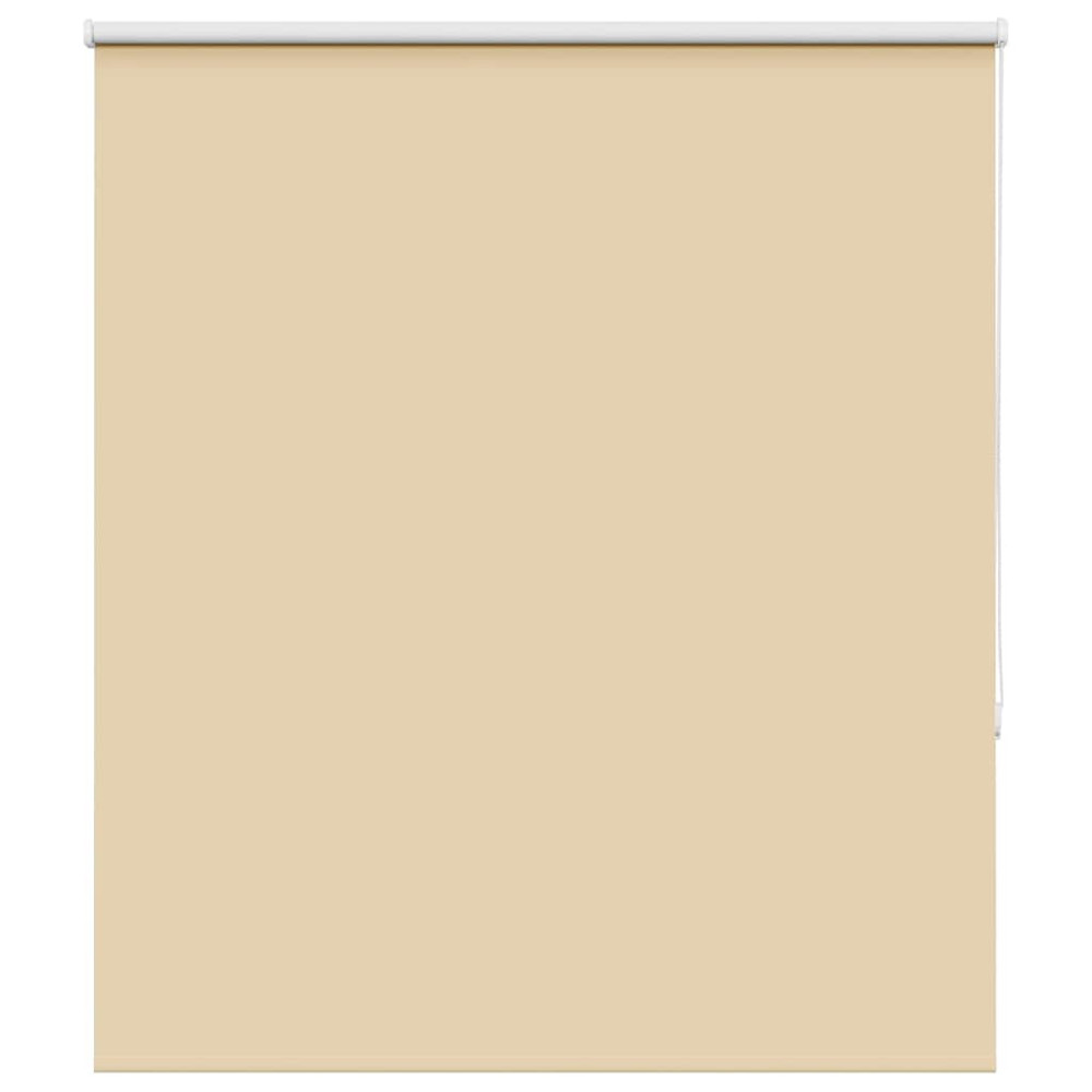 Produktbild för Rullgardin mörkläggningsbeige 140x130 cm tyg bredd 136,6 cm