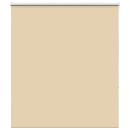 vidaXL Rullgardin mörkläggningsbeige 140x130 cm tyg bredd 136,6 cm