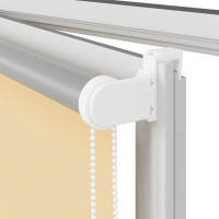 Produktbild för Rullgardin mörkläggningsbar beige 155x130 cm tyg bredd 151,6 cm