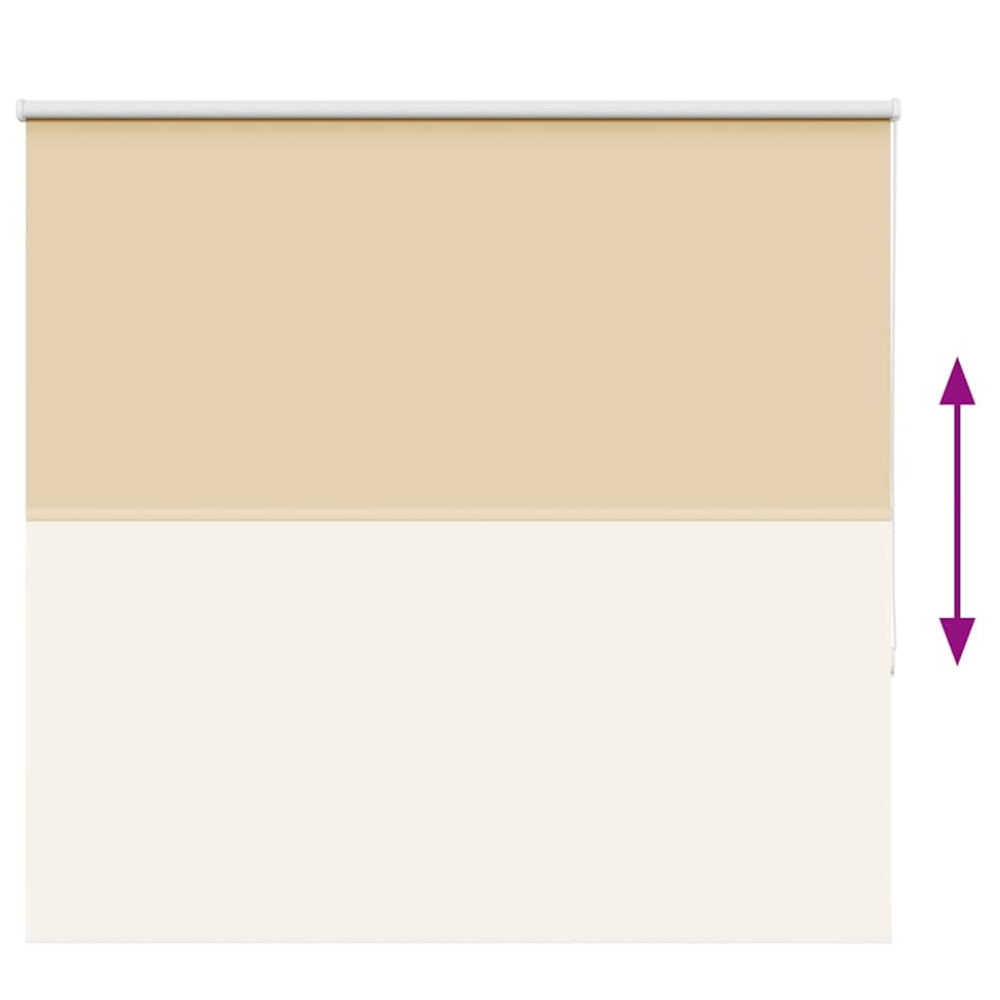 Produktbild för Rullgardin mörkläggningsbeige 165x130 cm tyg bredd 161,6 cm