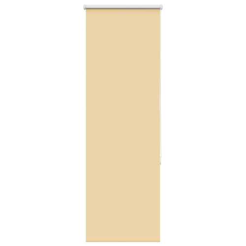 vidaXL Rullgardin mörkläggningsbar beige 40x150 cm tyg bredd 35,7 cm