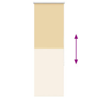 Produktbild för Rullgardin mörkläggningsbar beige 40x150 cm tyg bredd 35,7 cm