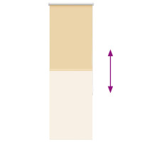 Produktbild för Rullgardin mörkläggningsbeige 55x150 cm tyg bredd 50,7 cm