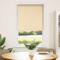 Produktbild för Rullgardin mörkläggningsbeige 65x150 cm tyg bredd 60,7 cm