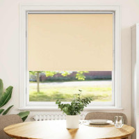 Produktbild för Rullgardin mörkläggningsbeige 95x150 cm tyg bredd 90,7 cm