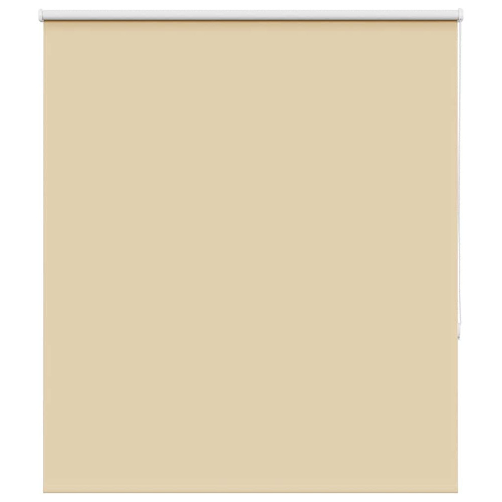 Produktbild för Rullgardin mörkläggningsbeige 130x150 cm tyg bredd 126,6 cm