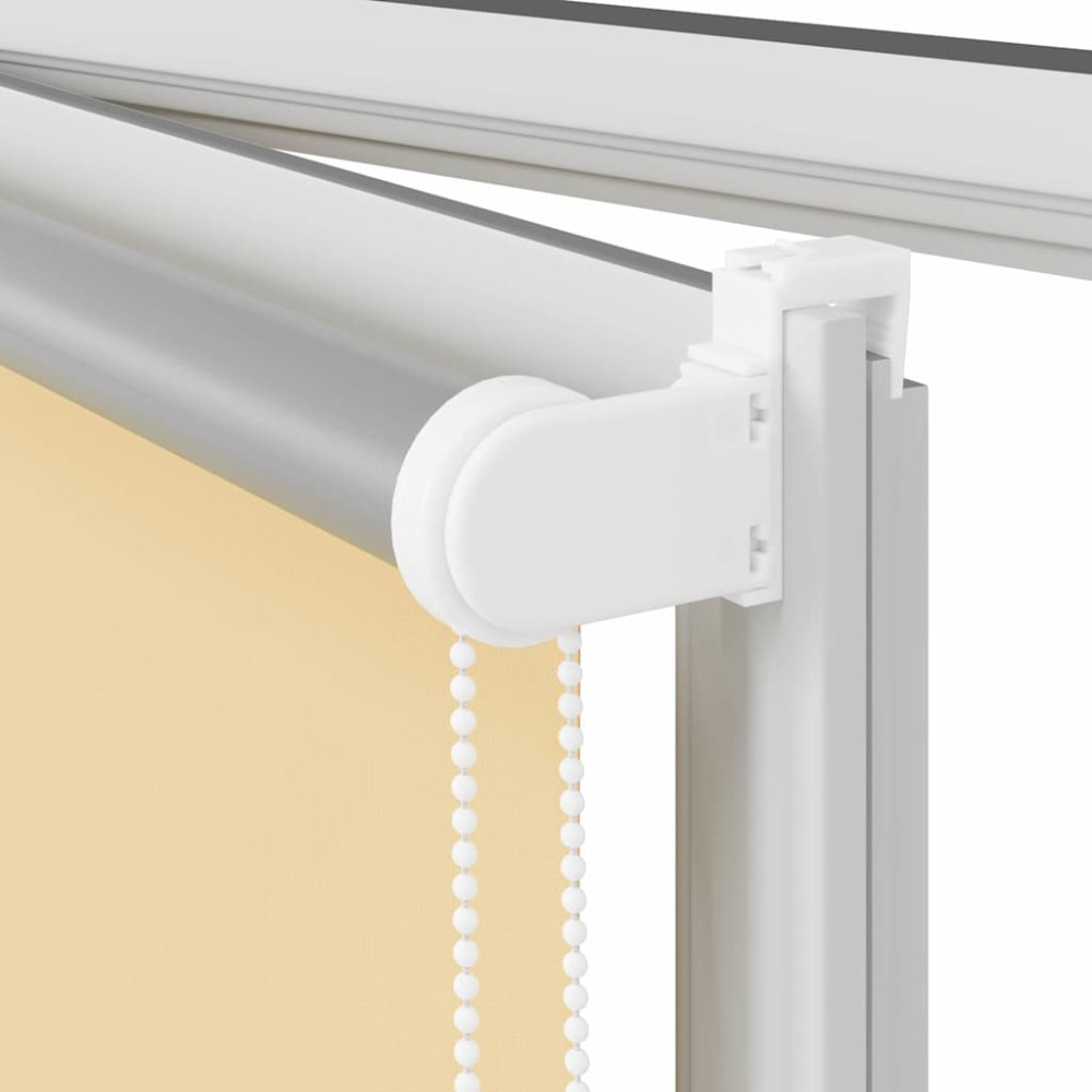Produktbild för Rullgardin mörkläggningsbar beige 150x150 cm tyg bredd 146,6 cm