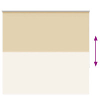 Produktbild för Rullgardin mörkläggningsbar beige 155x150 cm tyg bredd 151,6 cm