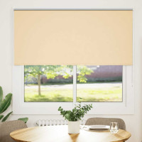 Produktbild för Rullgardin mörkläggningsbeige 165x150 cm tyg bredd 161,6 cm