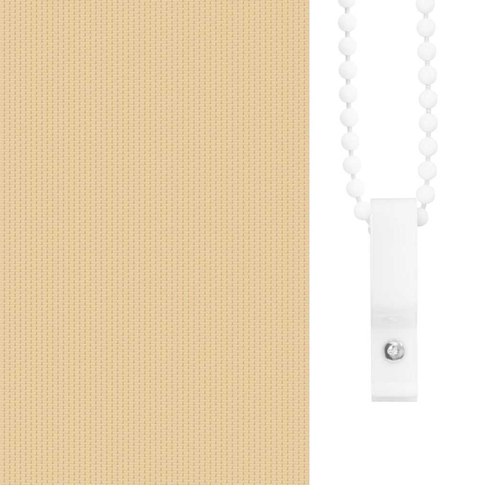 Produktbild för Rullgardin mörkläggningsbeige 165x150 cm tyg bredd 161,6 cm