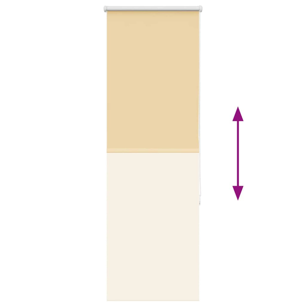 Produktbild för Rullgardin mörkläggningsbeige 45x175 cm tyg bredd 40,7 cm