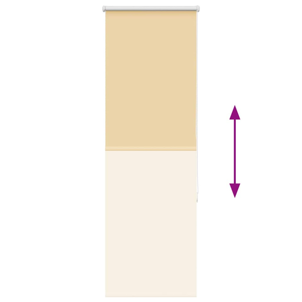 Produktbild för Rullgardin mörkläggningsbeige 55x175 cm tyg bredd 50,7 cm