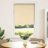 Produktbild för Rullgardin mörkläggningsbeige 65x175 cm tyg bredd 60,7 cm