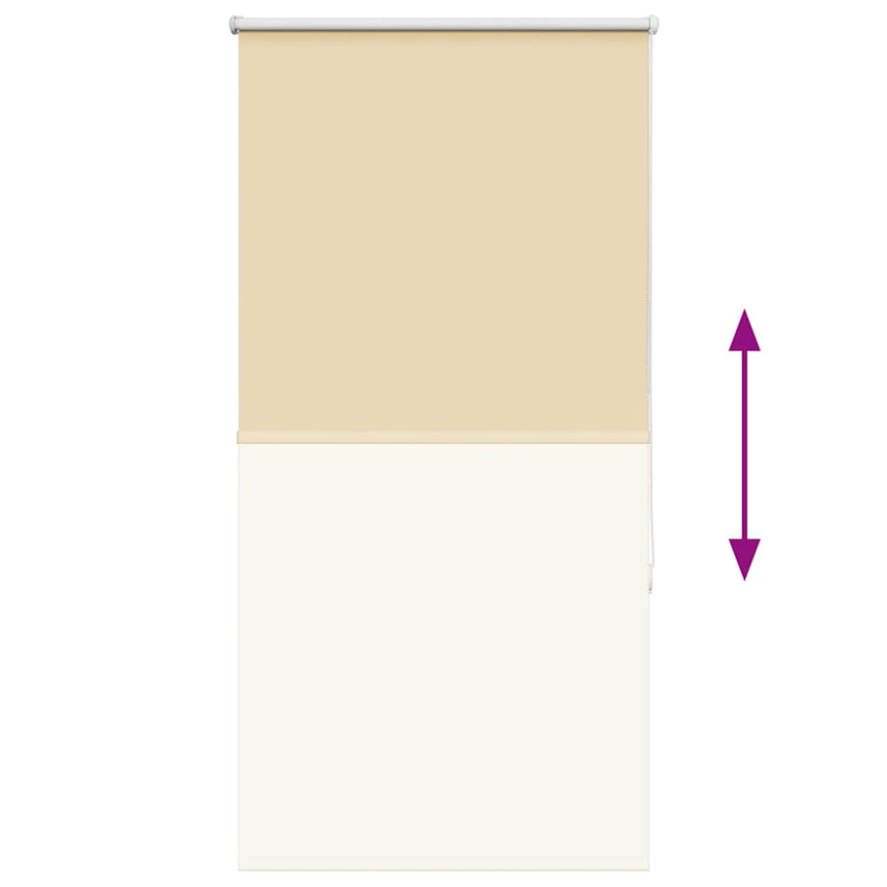 Produktbild för Rullgardin mörkläggningsbar beige 70x175 cm tyg bredd 65,7 cm