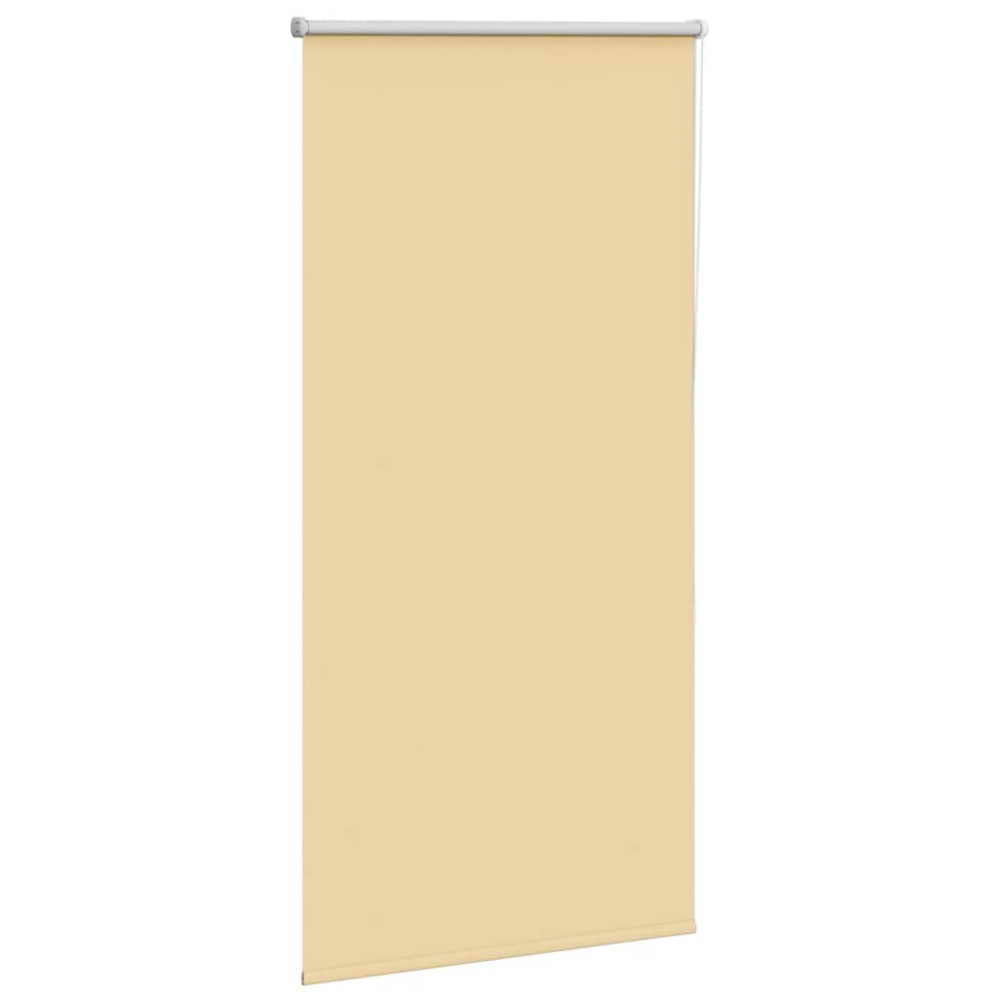 Produktbild för Rullgardin mörkläggningsbeige 80x175 cm tyg bredd 75,7 cm