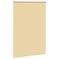 Produktbild för Rullgardin mörkläggningsbar beige 105x175 cm tyg bredd 100,7 cm