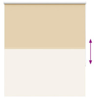 Produktbild för Rullgardin mörkläggningsbar beige 120x175 cm tyg bredd 116,6 cm
