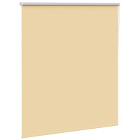 Produktbild för Rullgardin mörkläggningsbeige 125x175 cm tyg bredd 121,6 cm