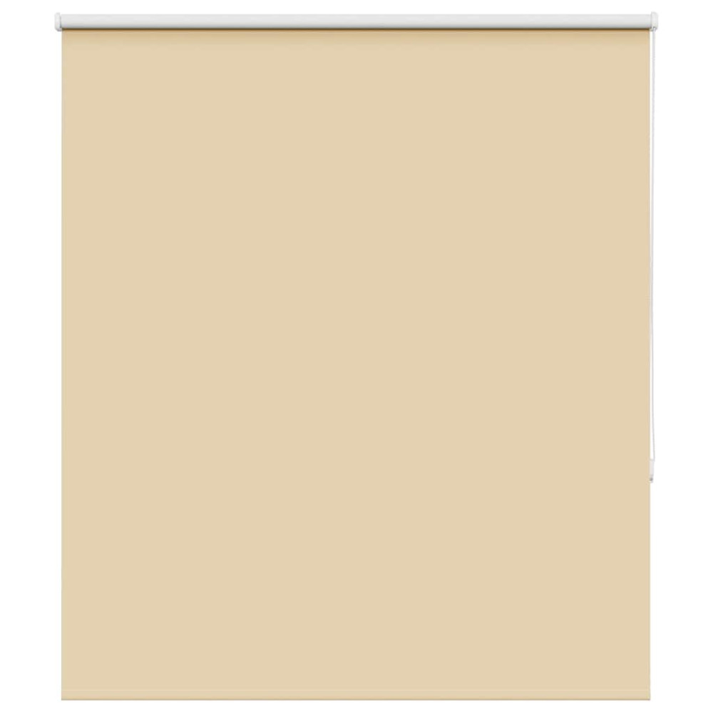 Produktbild för Rullgardin mörkläggningsbar beige 130x175 cm tyg bredd 126,6 cm