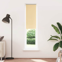 Produktbild för Rullgardin mörkläggningsbeige 40x210 cm tyg bredd 35,7 cm