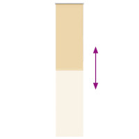 Produktbild för Rullgardin mörkläggningsbeige 55x210 cm tyg bredd 50,7 cm