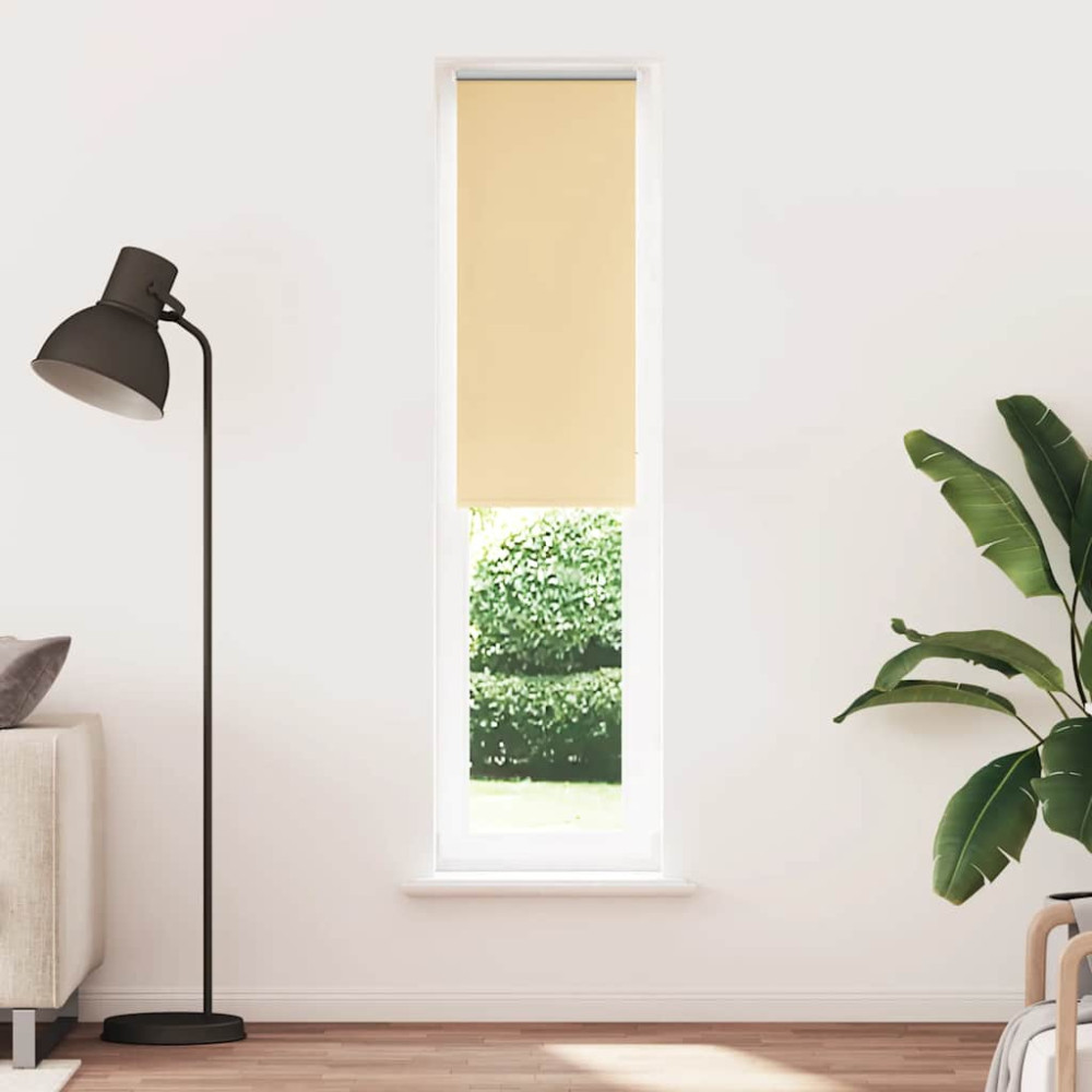 Produktbild för Rullgardin mörkläggningsbeige 60x210 cm tyg bredd 55,7 cm