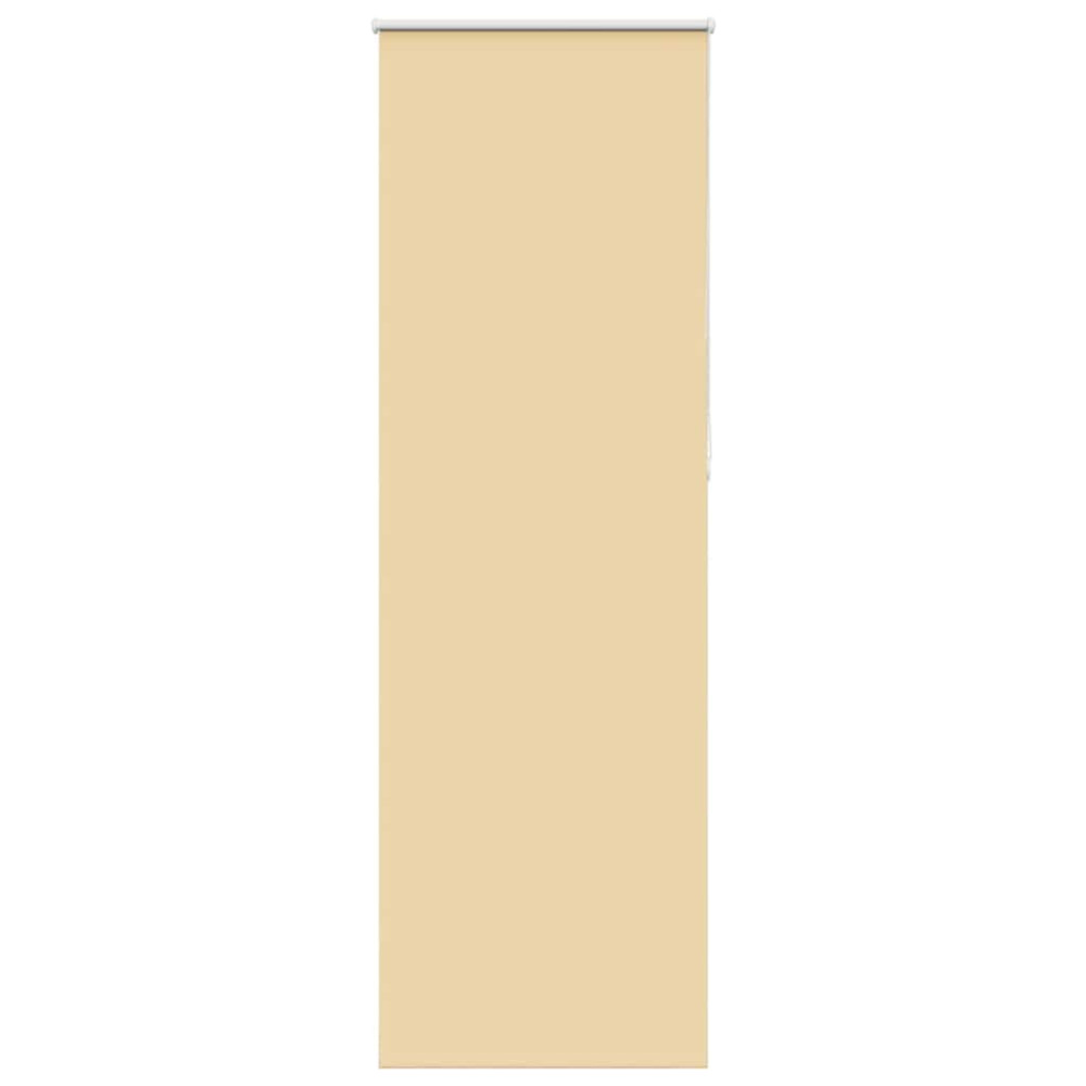 Produktbild för Rullgardin mörkläggningsbar beige 65x210 cm tyg bredd 60,7 cm