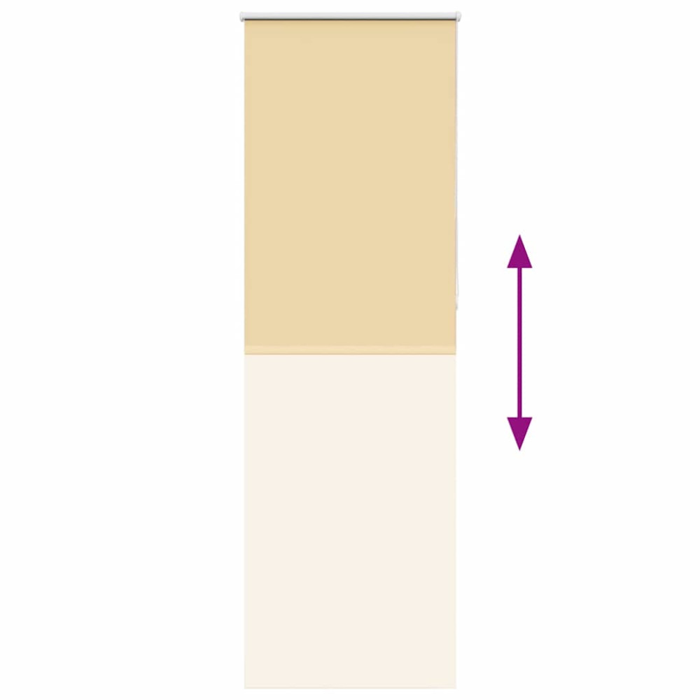 Produktbild för Rullgardin mörkläggningsbeige 70x210 cm tyg bredd 65,7 cm