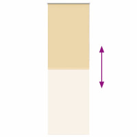 Produktbild för Rullgardin mörkläggningsbeige 70x210 cm tyg bredd 65,7 cm