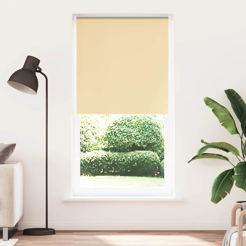 Produktbild för Rullgardin mörkläggningsbeige 90x210 cm tyg bredd 85,7 cm
