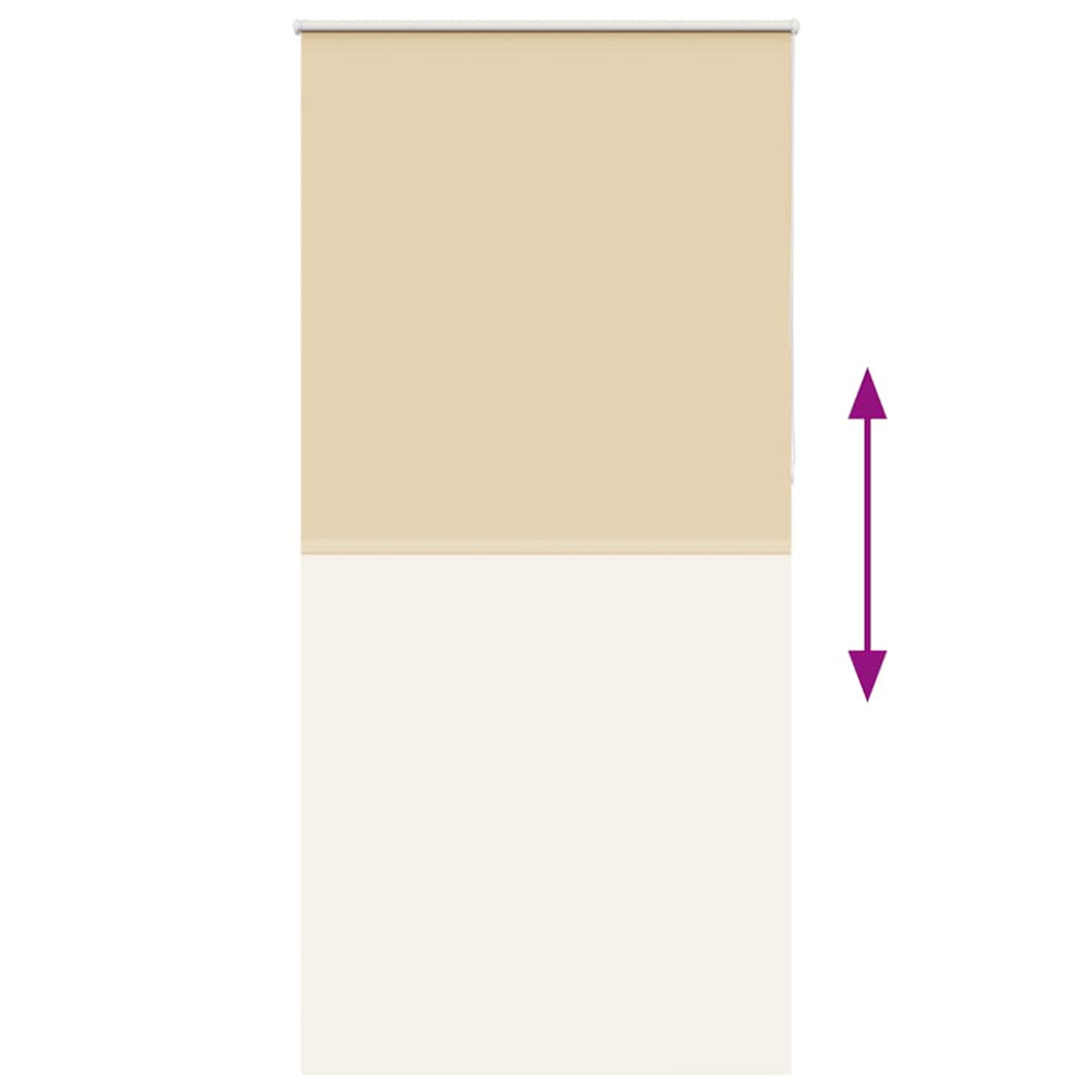Produktbild för Rullgardin mörkläggningsbeige 100x210 cm tyg bredd 95,7 cm